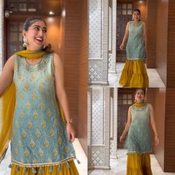 Punjabi sharara palazzo suit